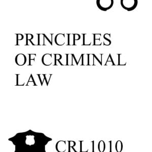 Principles of Criminal Law - CRL1010