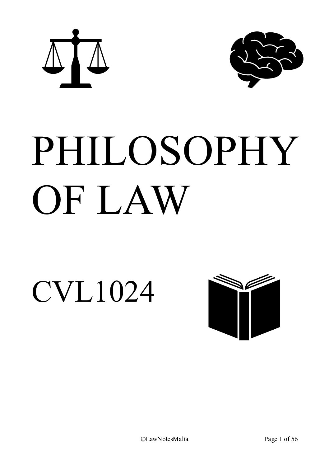 Philosophy of Law - CVL1024