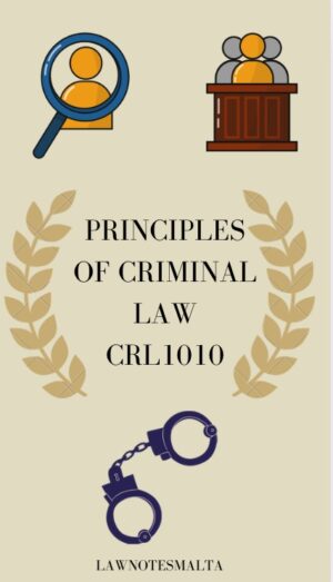 Principles of Criminal Law - CRL1010