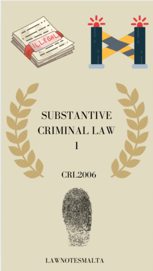 Substantive Criminal Law 1 CRL 2006