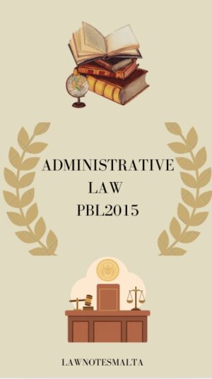 Administrative Law PBL2015