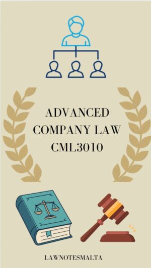 Advanced Company Law -CML3010